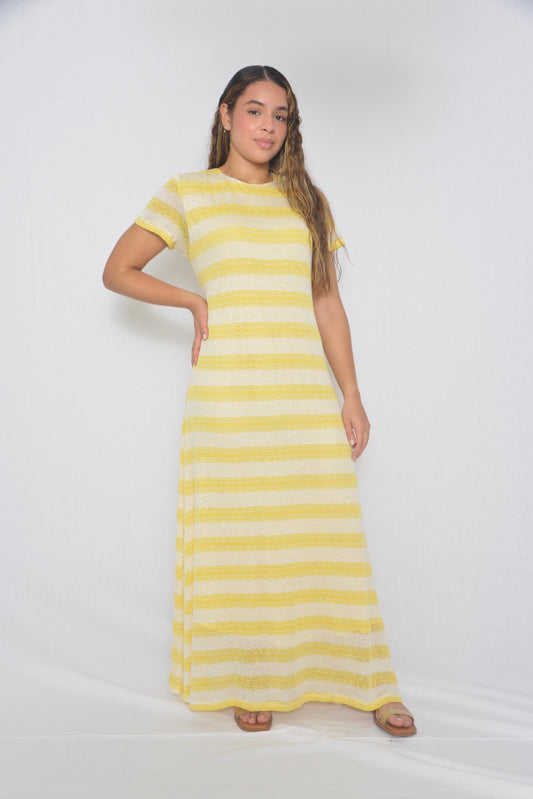 Vestido largo tejido