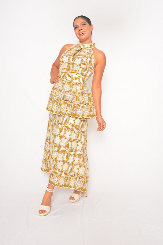 Vestido Midi en guipure
